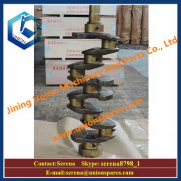 excavator PC60 forged steel 4d95 diesel engine crankshaft 6204-33-1100